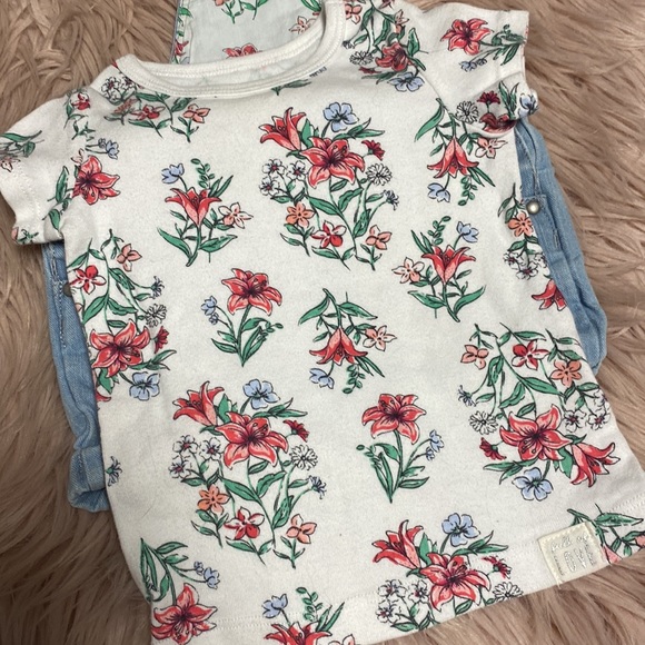 Cute Floral Overalls Set - Picture 7 of 7